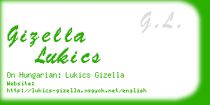 gizella lukics business card